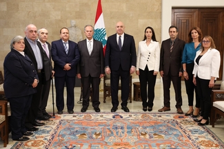 أعضاء الهيئة الوطنية للمفقودين والمخفيين قسراً أمام الرئيس لأداء اليمين